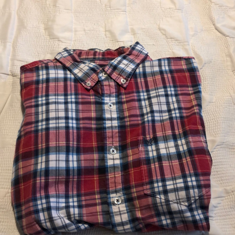 American eagle plaid shirt